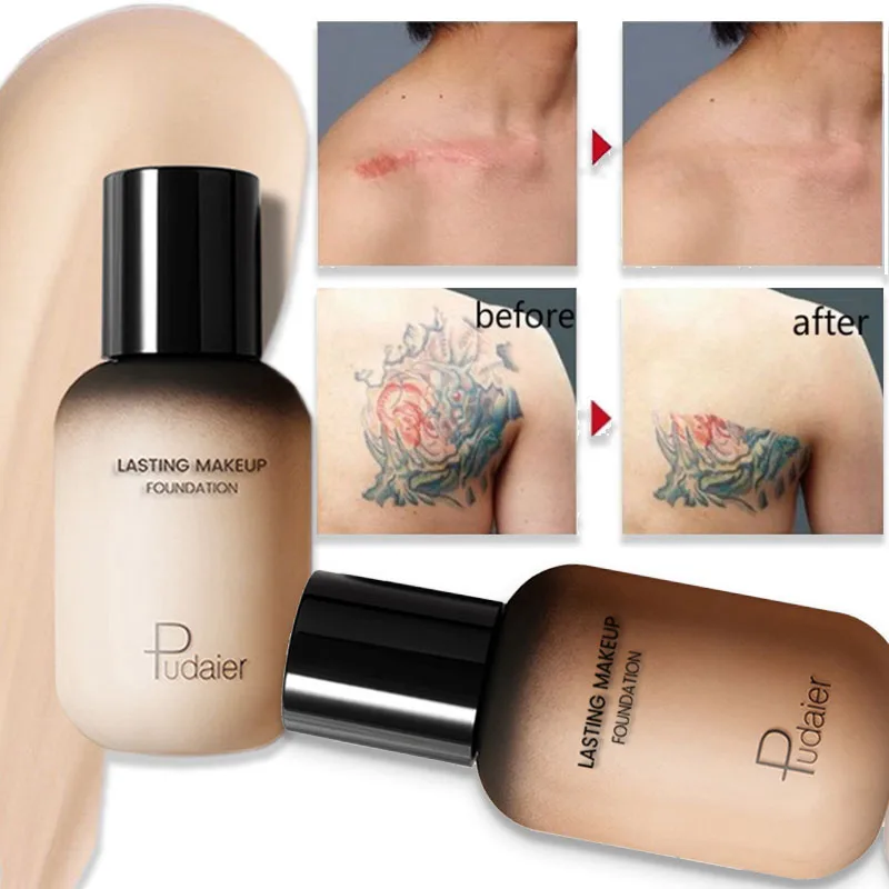 

Make Up Liquid Foundation Concealer Cream Waterproof Professional Full Coverage Matte Base Face Cover Eye Dark Circles Tattoos