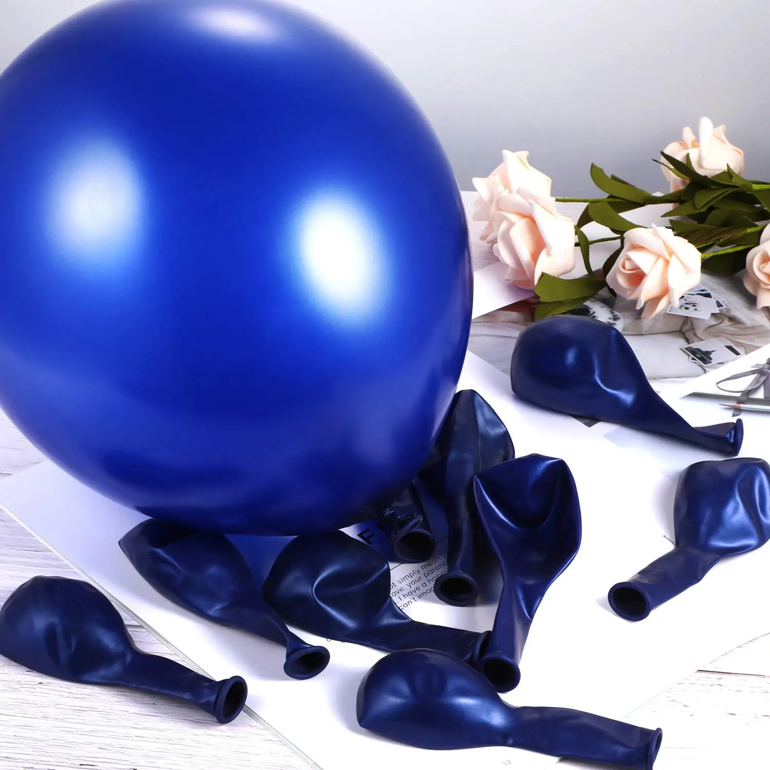 METABLE 100 упаковка 12 или 10 дюймов латексные шарики для вечеринки темно-синие воздушные шары латексные воздушные шары для свадеб, День Рождения вечерние, свадебный душ