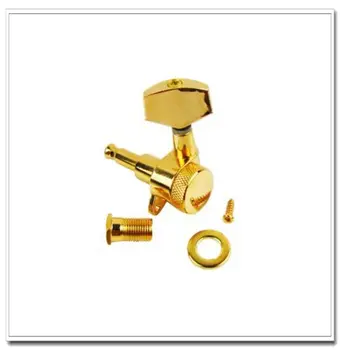 

Set of 3L3R Big Button Locking Guitar Tuning Pegs Tuners Machine Head Gold