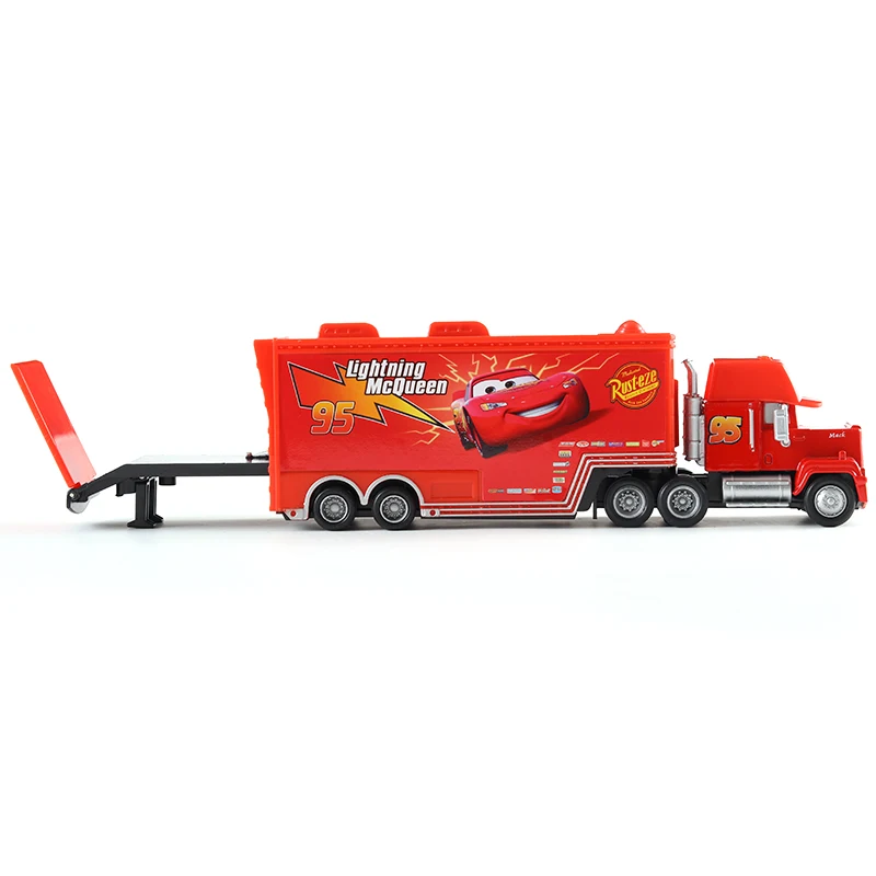 Тачки disney Pixar тачки Mack Uncle № 101 Tach O Mint Racer's Truck литая игрушка автомобиль свободный 1:55 в disney Cars3