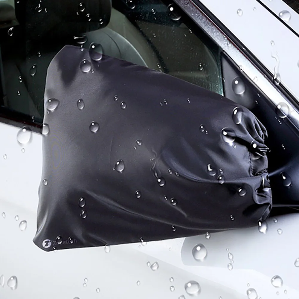 

33*27cm Weatherproof Car Mirror Cover Sun Shade Protective Universal Side Mirror Snow Cover Fit Most Vehicles Black