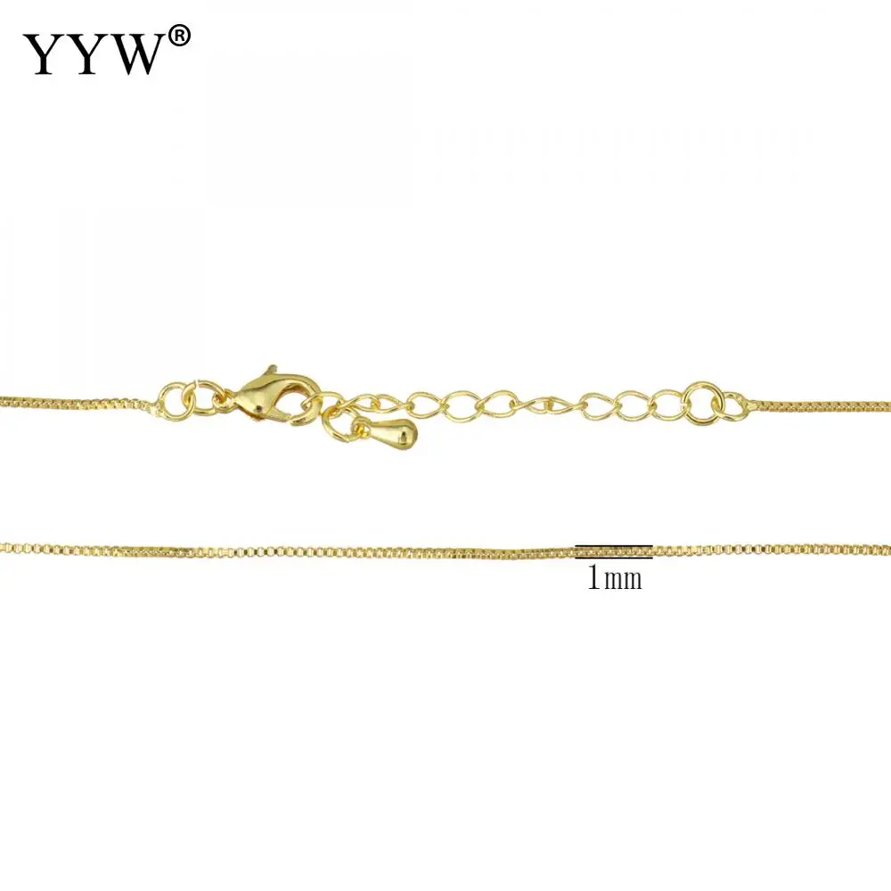 10 нитей/лот 2018 новый золотой/посеребренный ожерелье с регулируемой цепочкой для ожерелья изделие для изготовления украшений 16 дюймов