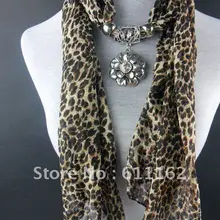 Шарф сплава кулон шифоновый шарф зерна леопарда ожерелье шарф