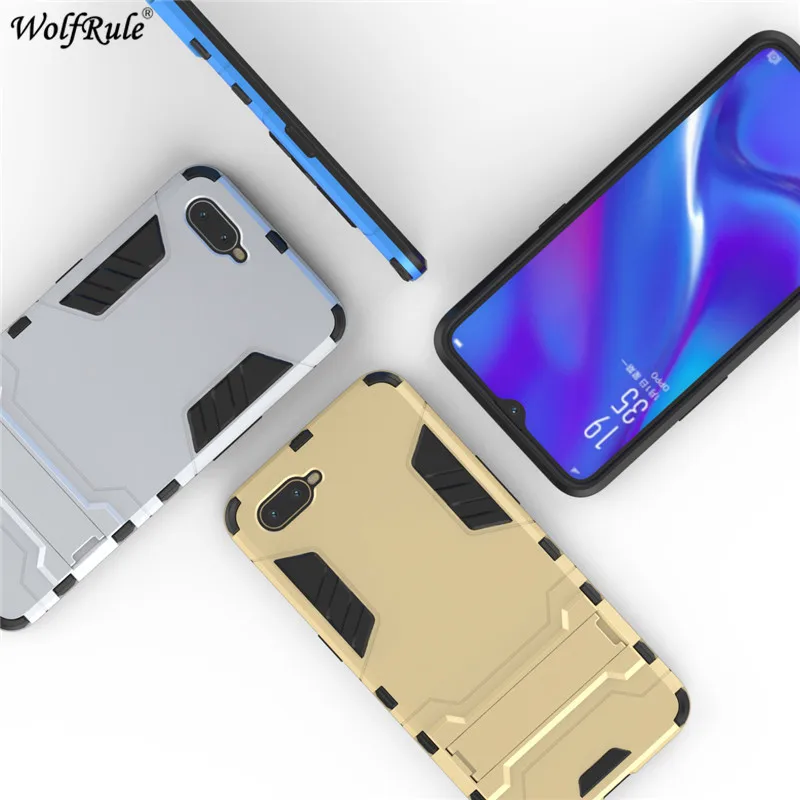 Чехол для OPPO RX17 Neo чехол WolfRule из ТПУ и поликарбоната защитный бампер задняя крышка