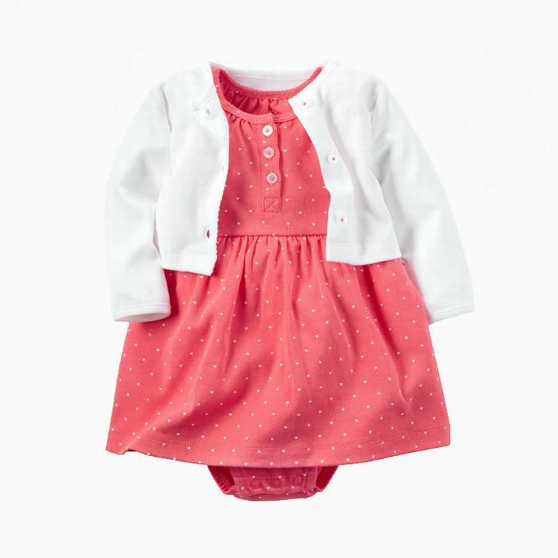 2 шт. детское платье с коротким рукавом кардиган|Комплекты одежды| |
