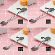 1 шт. Милая ложка с собакой ложка с длинной ручкой столовые приборы кофе для питья кухонный гаджет из нержавеющей стали чайная ложка посуда HX0617