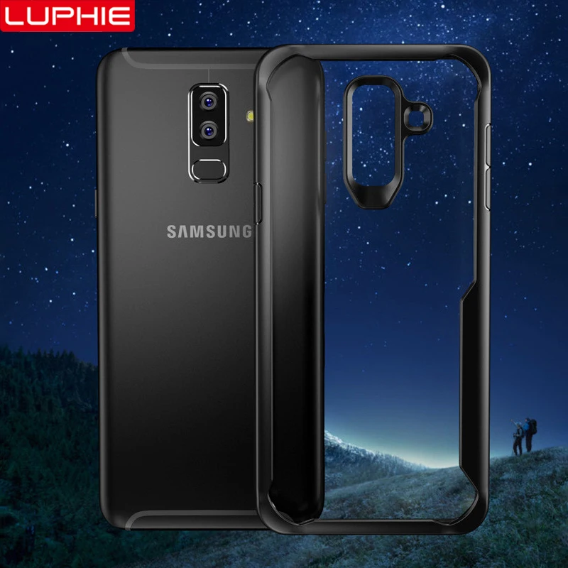 LUPHIE Shockproof Case For Samsung Galaxy S10 S9 S8 Plus Note 8 9 Transparent Case Cover For Samsung A8 A6 Plus 2018 Armor Case