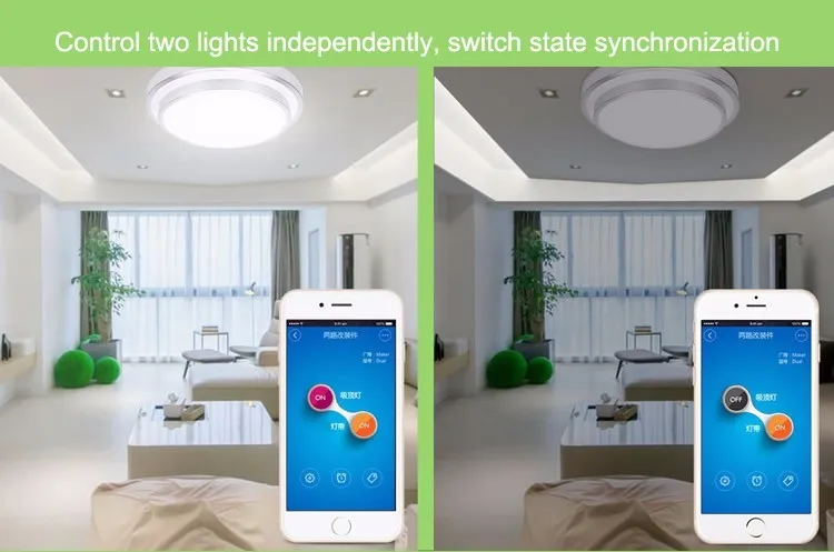 Sonoff Двухканальный беспроводной умный переключатель таймер wifi переключатель Удаленная бытовая техника контроллер через IOS или Andriod