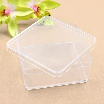 

2Pcs Square Storage Bottles & Jars of Travel pill Jewelry Necklace Fishing gear Electronic materials Storage Box Size/90x40MM