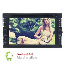Двойной Дин Android 6.0 автомобилей Радио стерео 6.2 “в тире GPS навигации/Bluetooth/USB/SD CD dvd-плеер + Рулевое колесо Управление + WiFi