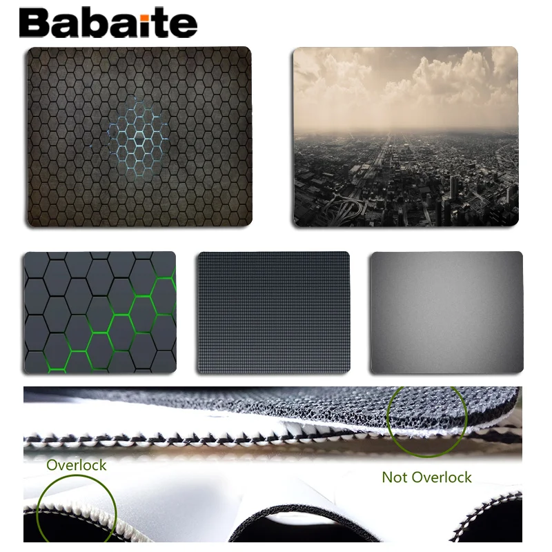 

Babaite My Favorite Grey Large Mouse pad PC Computer mat Size for 18x22cm 25x29cm Rubber Mousemats