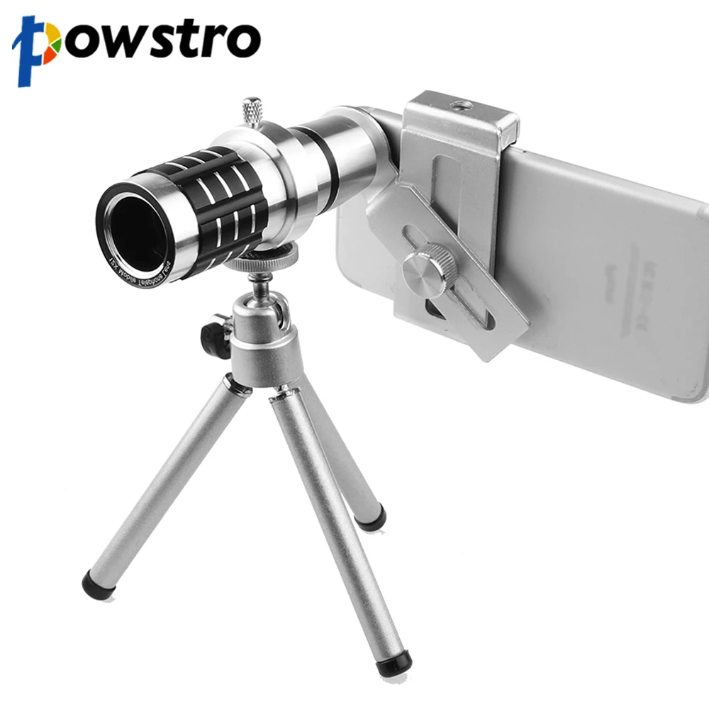 bilder für Powstro 12X Zoom Handy Objektiv Zoom Optische Tele Teleskop-kamera objektiv mit stativ für iphone 6 für samsung sony lg htc bilder für Powstro 12X Zoom Handy Objektiv Zoom Optische Tele Teleskop-kamera objektiv mit stativ für iphone 6 für samsung sony lg htc