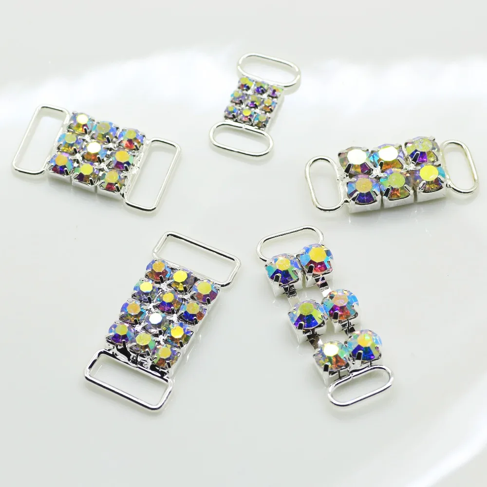 Bikini Connectors Rhinestone Buckle Jewelry Making Supplies Sewing Rhinestones Craft Supplies Glass Crystal Rhinestones 10pcs