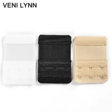 VENI LYNN 3 шт. женские регулируемые удлиненные нижнее белье удлиненный бюстгальтер кружевное нижнее белье без бретелек 2 ряда 3 крючка