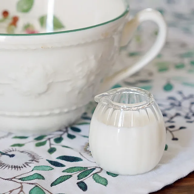 Best Price Japan imported glass mini coffee small milk cup milk jug milk pot European stainless steel milk thistle lo926606