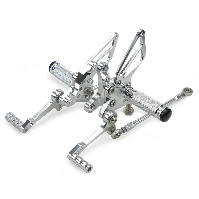 

NICECNC Rear Sets Foot Pegs Rest Footrest for Ducati 1098 S Tricolore R 1198 R S 848 EVO Aluminum CNC Adjustable Footpegs
