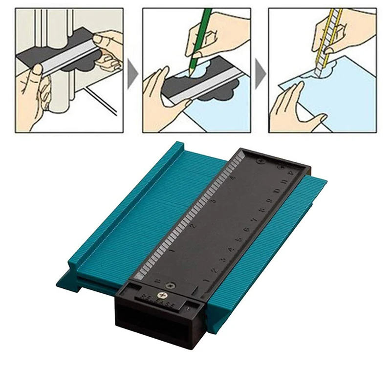Пластиковый профиль копировальный Калибр контурный Калибр Дубликатор стандартный " ширина плитки ламината общий инструмент Деревянный инструмент для маркировки