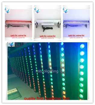 

4/lot chase effect 18x18w rgbwa uv 6 in 1 Liner led Wall Washer ip65 Waterproof Outdoor Project Building Facade dmx light