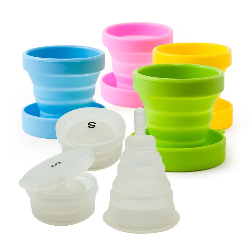 New Arrival Foldable Copa Menstrual Cup with Sterilizing Cup Feminine hygiene reusable Flexible Clean Lady Cup With Cloth Bag New Arrival Foldable Copa Menstrual Cup with Sterilizing Cup Feminine hygiene reusable Flexible Clean Lady Cup With Cloth Bag