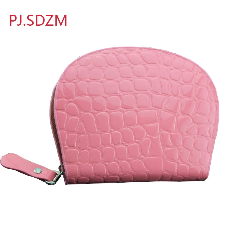 

PJ.SDZM Hand Made Women Short Stone Shape Wallet Small Coin Purse Many Colors PL0009