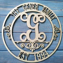 Лазерная резка викторианское семейное кольцо деревянная вывеска под заказ имя подарок деревянные, на выбор имя свадебный подарок семья юбилей подарки