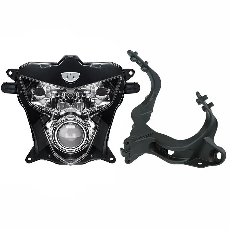 Передняя фара мотоцикла + защитный кронштейн для Suzuki GSXR600 GSX R 750 600 2004 2005| |