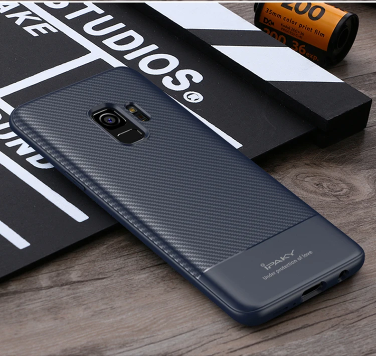 Для samsung Galaxy S9 плюс Чехол iPaky Coque для samsung S9 Plus силикон углеродного волокна ТПУ чехол для samsung s9 S 9 случаях