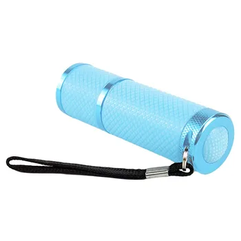 

LED Flashlight 9LED Purple Flashlight 1.5VLED Type F5 Diode Mini Invisible Ink Marker Detection Torch Light 3AAA Differnet colo