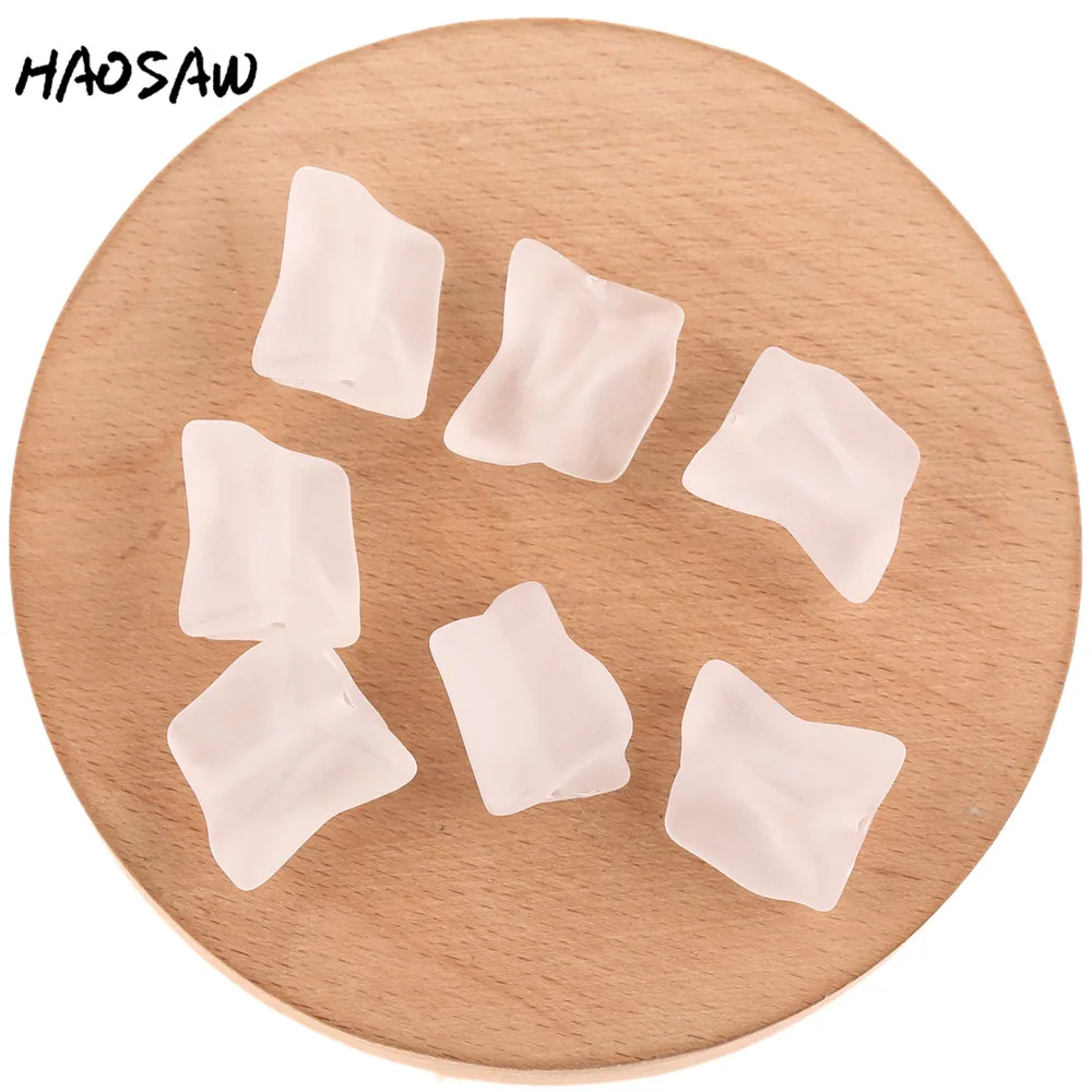 HAOSAW 15*21 мм 10 шт./лот нерегулярные матовые бусины/Пластиковые пасмурные