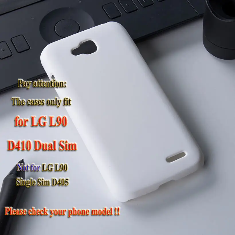 Akabeila телефон чехлы для LG Optimus L90 Dual Sim D410 D415 серии III L90 чехлы задняя крышка Пластиковый корпус сумка капюшон - Цвет: Бежевый