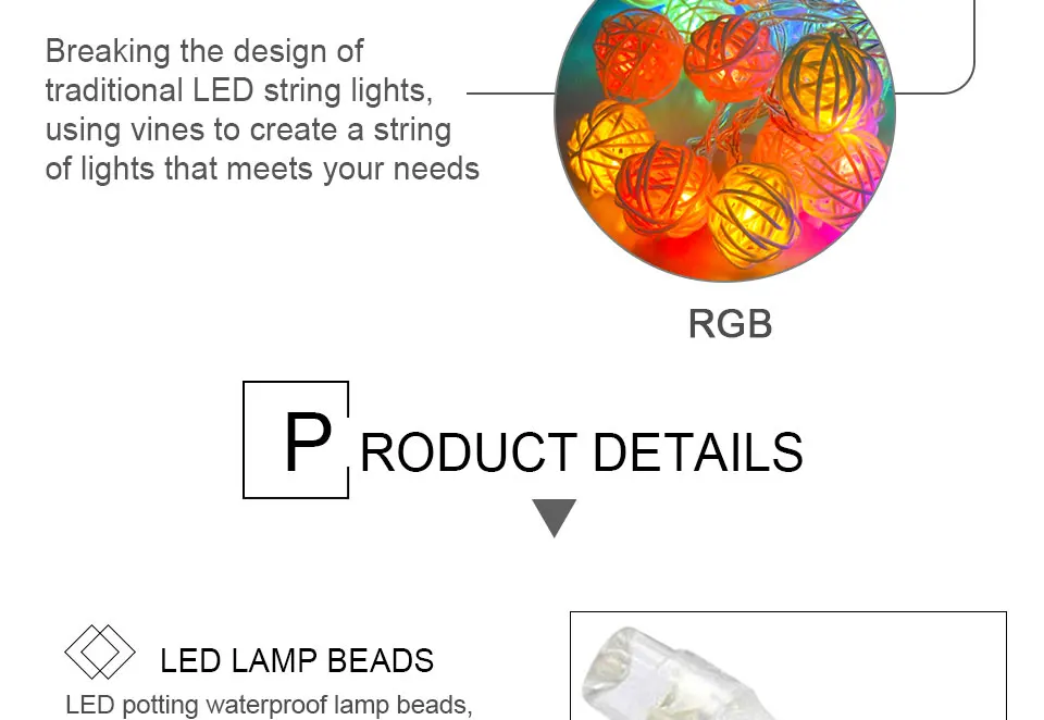 LED Rattan Balls Lights Led String Fairy Holiday Christmas Lights Outdoor Guirlande Window Lumineuse Exterieur Luces Decorativas (6)