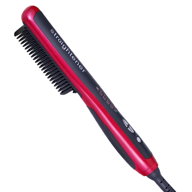 New Hair Iron Hot Combs Electric Fast Straightener Comb Lcd New Hair Iron Hot Combs Electric Fast Straightener Comb Lcd Brush Auto Styling Tool Straightening Irons