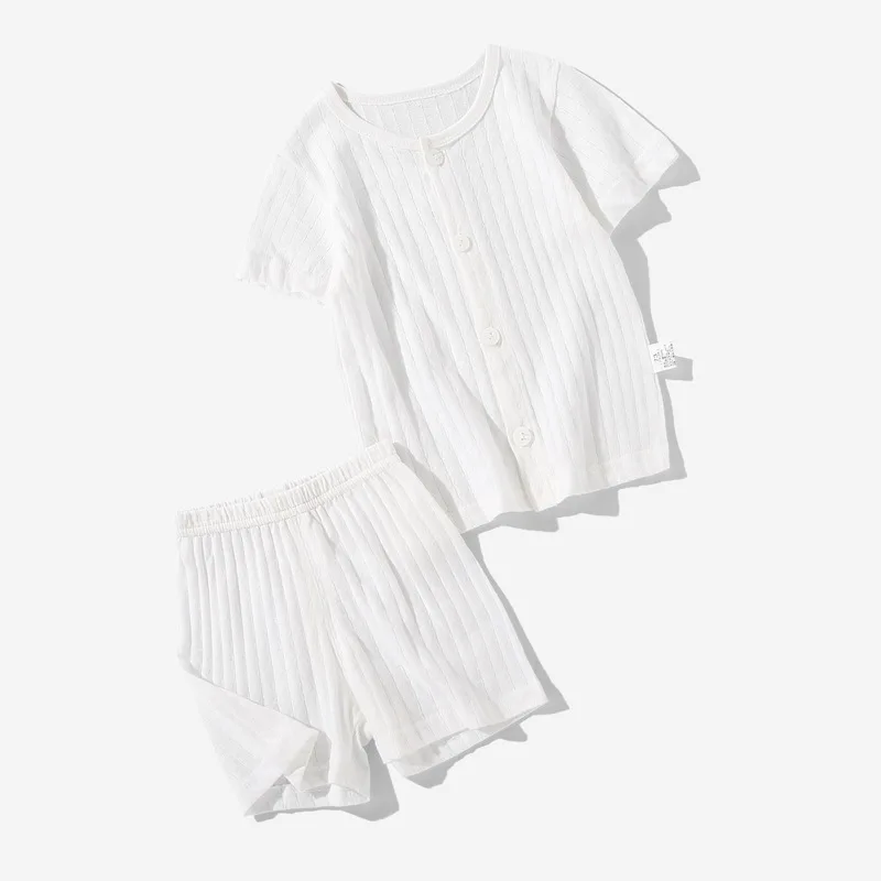 COOTELILI Cotton Baby Boys Clothing Children Summer Boys Clothes Sets Solid Kids Boy Clothing Set T-shit+Pants Summer Suits  (9)