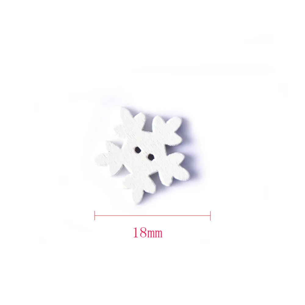 2017-Fashion-50Pcs-100Pcs-White-DIY-Christmas-Snowflake-Wooden-Buttons-Fit-Sewing-And-Scrapbook