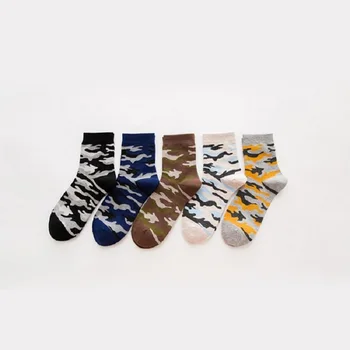 

ankle socks cotton Polyester elastic short for autumn spring winter men camouflage design