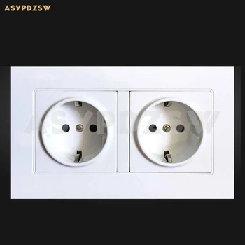 

AISIEMENSIA LJ-A6 Double position Type 146 panel socket EU wall socket 16A/250V
