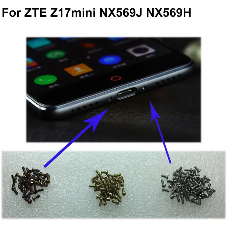 Винты для стыковой док станции ZTE Z17mini NX569J NX569H винт корпуса маникюрный зажим Z 17 mini