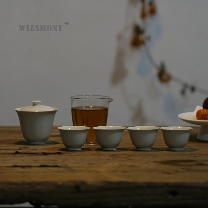 1 шт. WIZAMONY китайский чайный набор кунг фу gaiwan Чайник чашки яркая кружка чайные