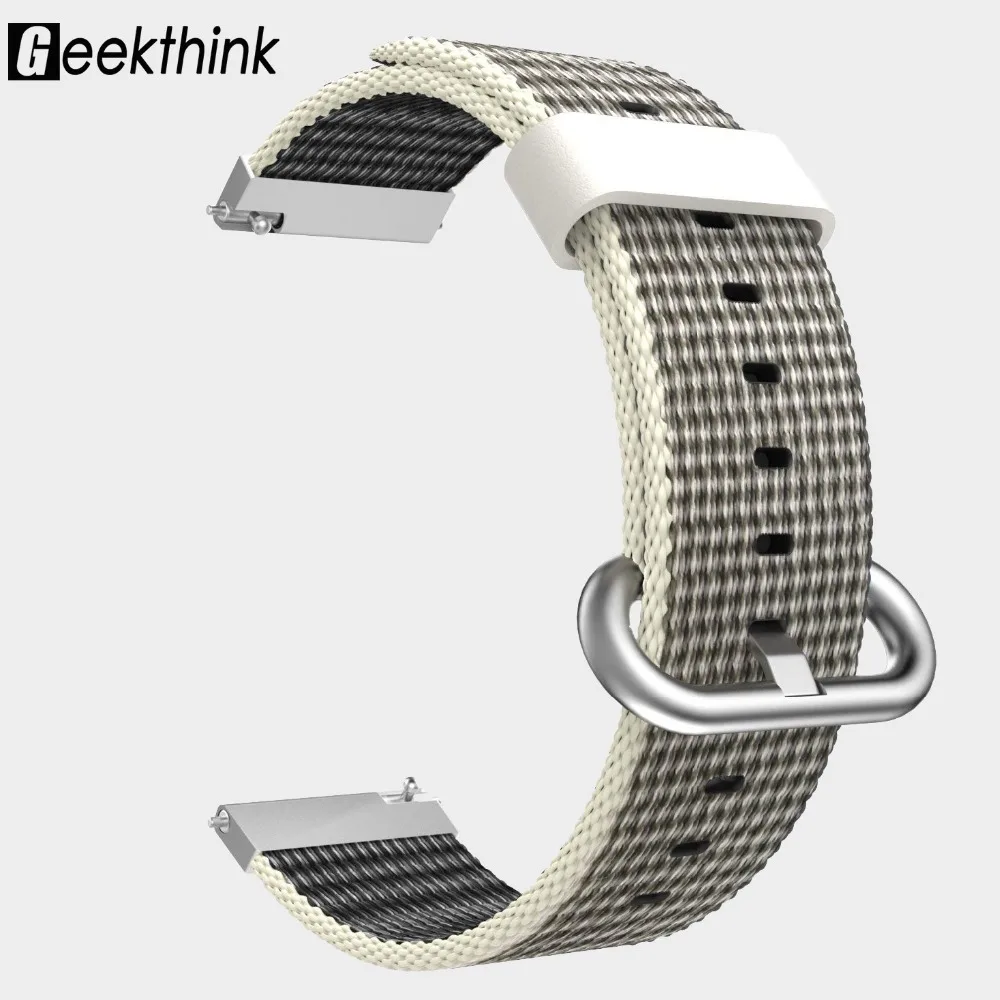 Universal 22mm 20mm Fabric Nylon Bracelet Loop Watch Band Strap Quick