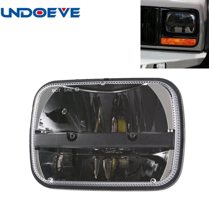 

Undoeve 1pcs For Kawasaki ZRX 1100 and the 1200 7x6 LED Headlights H4 Light High Low Beam