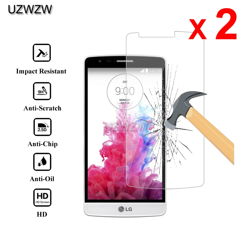

2pcs For LG G3S D722 D725 D728 D722K G3 mini 2.5D Tempered Glass Protective Glass Film Screen Protector For LG G3 s G3s Glass