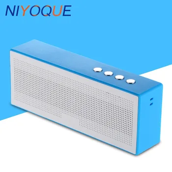 

NIYOQUE Bluetooth Speaker Square Box New Original Stereo Portable High Definition Sound Quality Bluetooth 4.1 Support AUX In