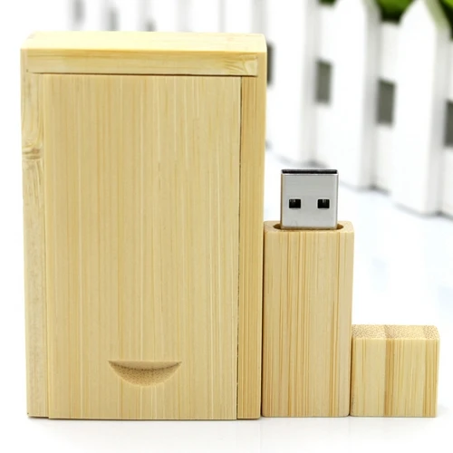 Купить Настоящее натурального бамбука деревянный ящик USB 2,0 Pen Drive 512 ГБ Usb Flash Drive флешки 16 ГБ 32 ГБ 64 ГБ 128 ГБ карту памяти Memory Stick подарок