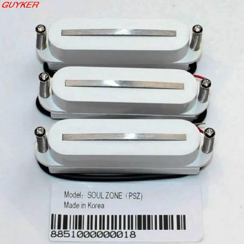 

Electric guitar pickups only three single white single pickup monorail set