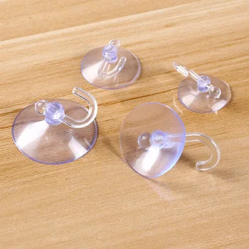 

5 Pieces transparent air sucker clothes hook loop towel hanger bag pothook bathroom ropa tendida kleren opknoping hang tool 8cm