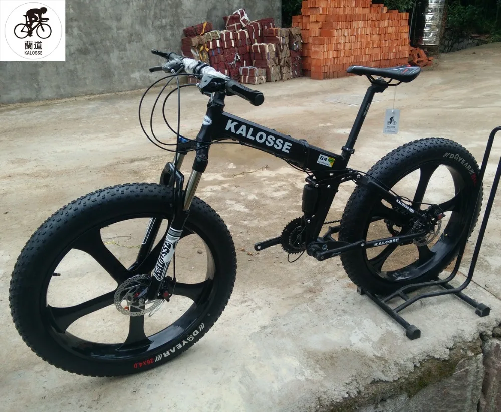 Top Kalosse Six spokes wheels   Beach bike  26*4.0 Tires  Full suspension  mountain bike  21/24/27/30 speed  Hydraulic brakes 1