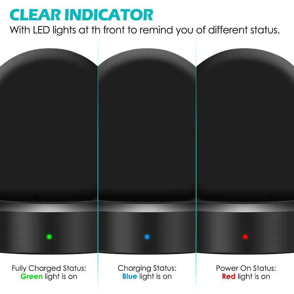 Wireless charger on galaxy watch 46/42mm Smart Watch Charging Dock For Samsung galaxy watch Gear S3 S2 Sport Power Source Charge