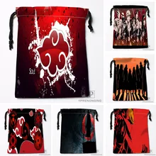 Пользовательский логотип Akatsuki Сумки на шнурке Печать Путешествия хранения мини мешок плавать Пешие прогулки игрушка мешок размер 18x22 см#180412-11-66