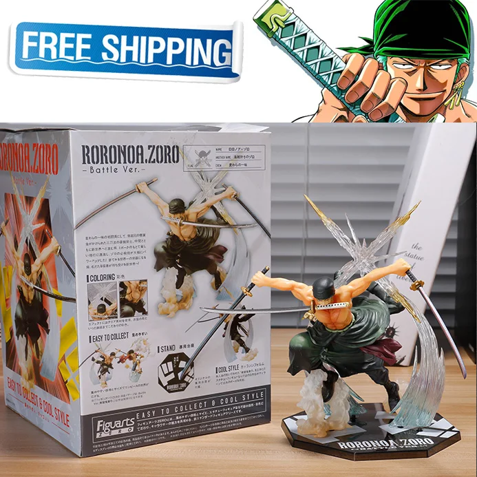 Действий ONE PIECE фигурка Зоро 2 лет спустя битва Версон Figuarts Zero модель мальчик куклы