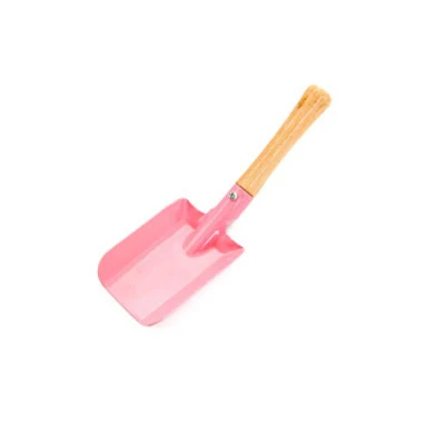 Мини-цветная садовая лопата, ручные инструменты, деревянная ручка+ железные совки для посадки цветов/травы, инструменты для сада и дома, 3 цвета - Цвет: Pink